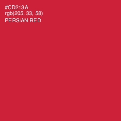 #CD213A - Persian Red Color Image