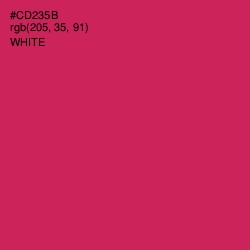 #CD235B - Maroon Flush Color Image