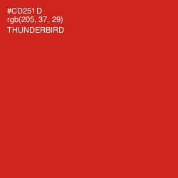 #CD251D - Thunderbird Color Image