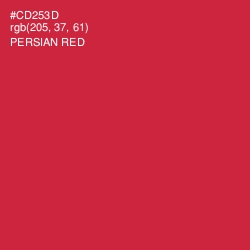 #CD253D - Persian Red Color Image