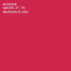 #CD254B - Maroon Flush Color Image