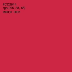 #CD2644 - Brick Red Color Image