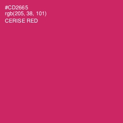 #CD2665 - Cerise Red Color Image