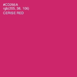 #CD266A - Cerise Red Color Image