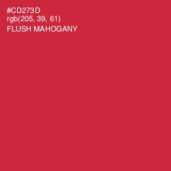 #CD273D - Flush Mahogany Color Image