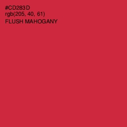 #CD283D - Flush Mahogany Color Image