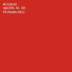 #CD2A20 - Persian Red Color Image