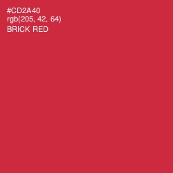 #CD2A40 - Brick Red Color Image