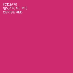 #CD2A70 - Cerise Red Color Image