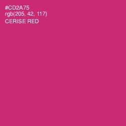 #CD2A75 - Cerise Red Color Image