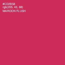 #CD2B58 - Maroon Flush Color Image