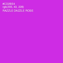 #CD2BE4 - Razzle Dazzle Rose Color Image