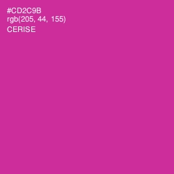 #CD2C9B - Cerise Color Image