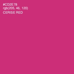 #CD2E78 - Cerise Red Color Image
