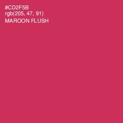 #CD2F5B - Maroon Flush Color Image