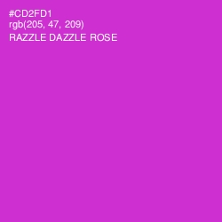 #CD2FD1 - Razzle Dazzle Rose Color Image