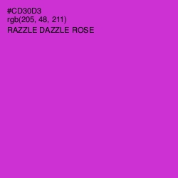 #CD30D3 - Razzle Dazzle Rose Color Image