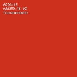 #CD311E - Thunderbird Color Image