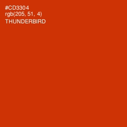 #CD3304 - Thunderbird Color Image