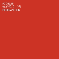 #CD3325 - Persian Red Color Image