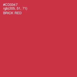 #CD3347 - Brick Red Color Image