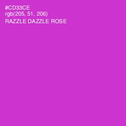 #CD33CE - Razzle Dazzle Rose Color Image