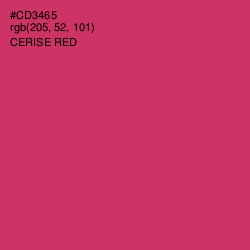 #CD3465 - Cerise Red Color Image