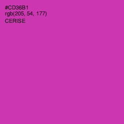 #CD36B1 - Cerise Color Image