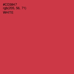 #CD3847 - Brick Red Color Image