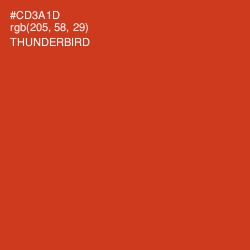 #CD3A1D - Thunderbird Color Image