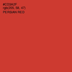 #CD3A2F - Persian Red Color Image