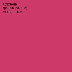 #CD3A69 - Cerise Red Color Image