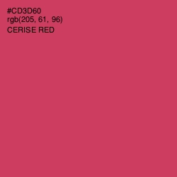 #CD3D60 - Cerise Red Color Image