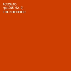 #CD3E00 - Thunderbird Color Image