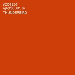 #CD3E09 - Thunderbird Color Image