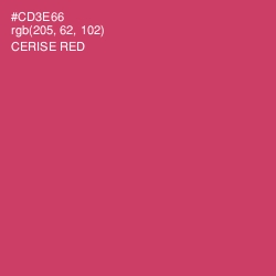#CD3E66 - Cerise Red Color Image