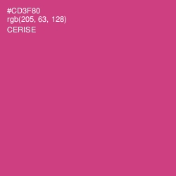 #CD3F80 - Cerise Color Image