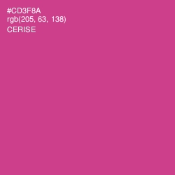 #CD3F8A - Cerise Color Image