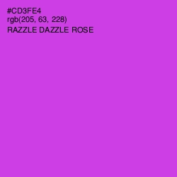 #CD3FE4 - Razzle Dazzle Rose Color Image