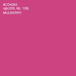 #CD4280 - Mulberry Color Image