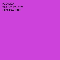 #CD42DA - Fuchsia Pink Color Image