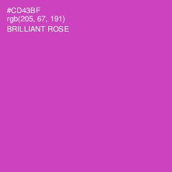 #CD43BF - Brilliant Rose Color Image