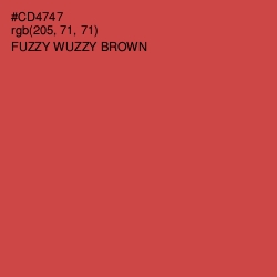 #CD4747 - Fuzzy Wuzzy Brown Color Image