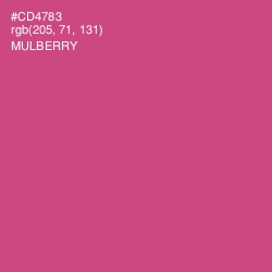 #CD4783 - Mulberry Color Image
