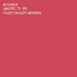 #CD495A - Fuzzy Wuzzy Brown Color Image