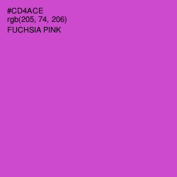 #CD4ACE - Fuchsia Pink Color Image