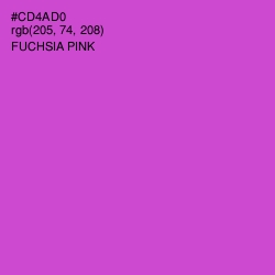 #CD4AD0 - Fuchsia Pink Color Image