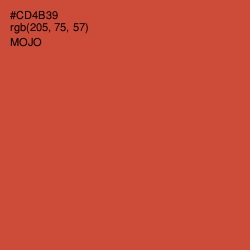 #CD4B39 - Mojo Color Image