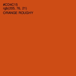 #CD4C15 - Orange Roughy Color Image