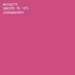 #CD4C7F - Cranberry Color Image